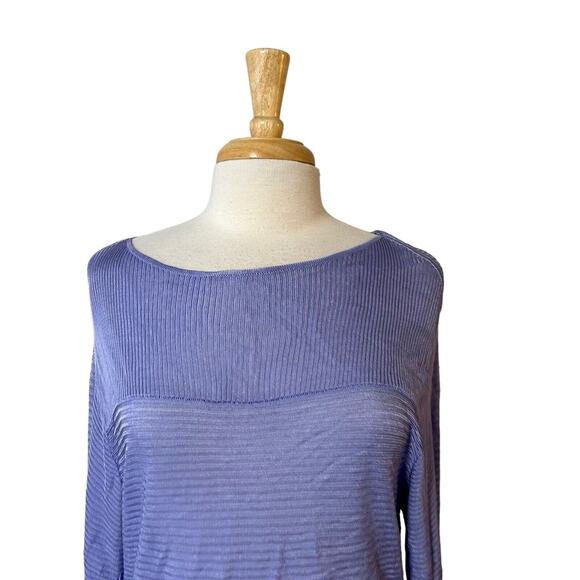 Chico's Sweater Size 2 Large Purple Pullover Lightweight Women's Casual Knit - Picture 8 of 8